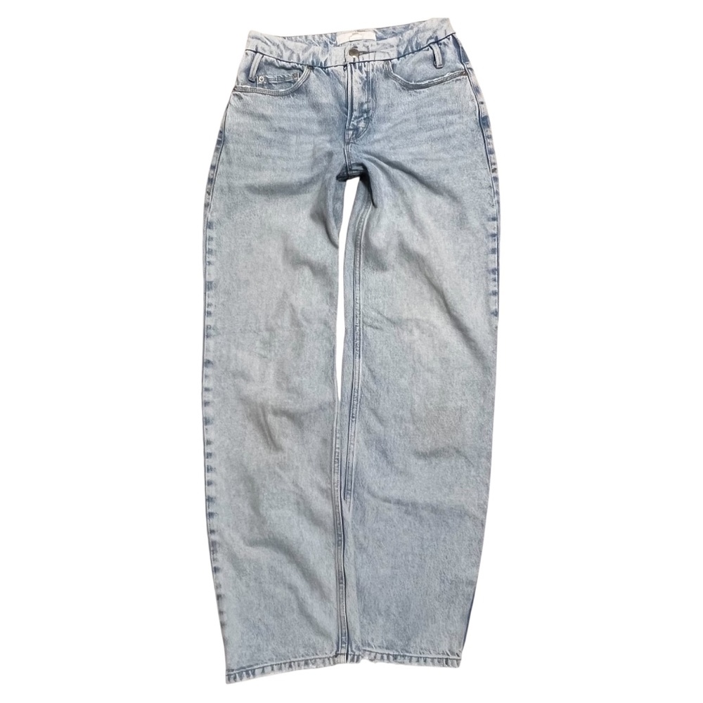 GOOD AMERICAN Collection Edition ZARA 2 Light Wash Wide Straight Leg VEUC
